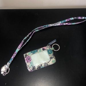 Vera Bradley lanyard and wallet